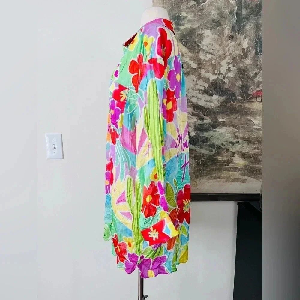 Free People Spell Margi Hour Shirt Dress Size Medium NWOT $199 - Picture 4 of 14